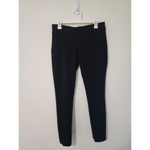 NYDJ Womens Stretch Knit Pants Size 6/8 Black Mid-Rise Pull-On W32/L 27 - Picture 1 of 9